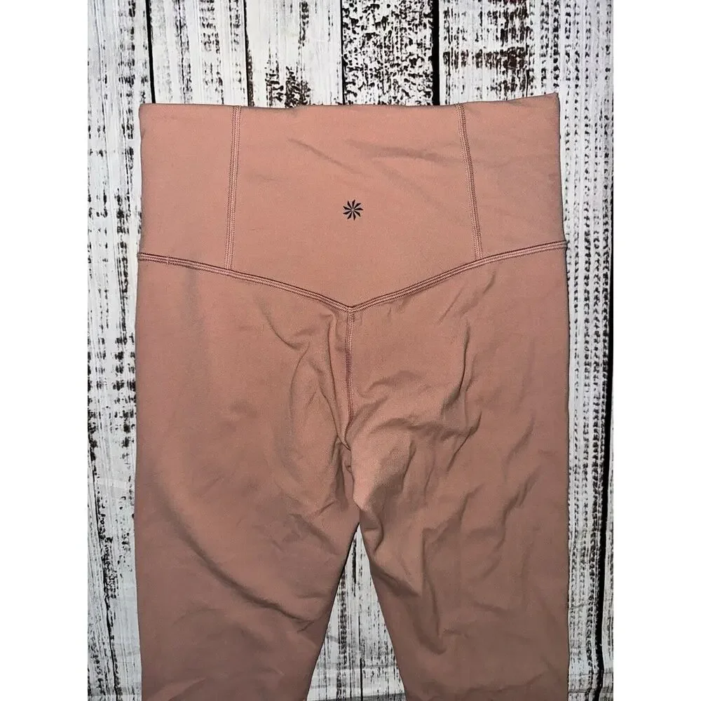 Athleta Elation Rib‎ Trim 7/8 Tight Pink Size SP Small Petite